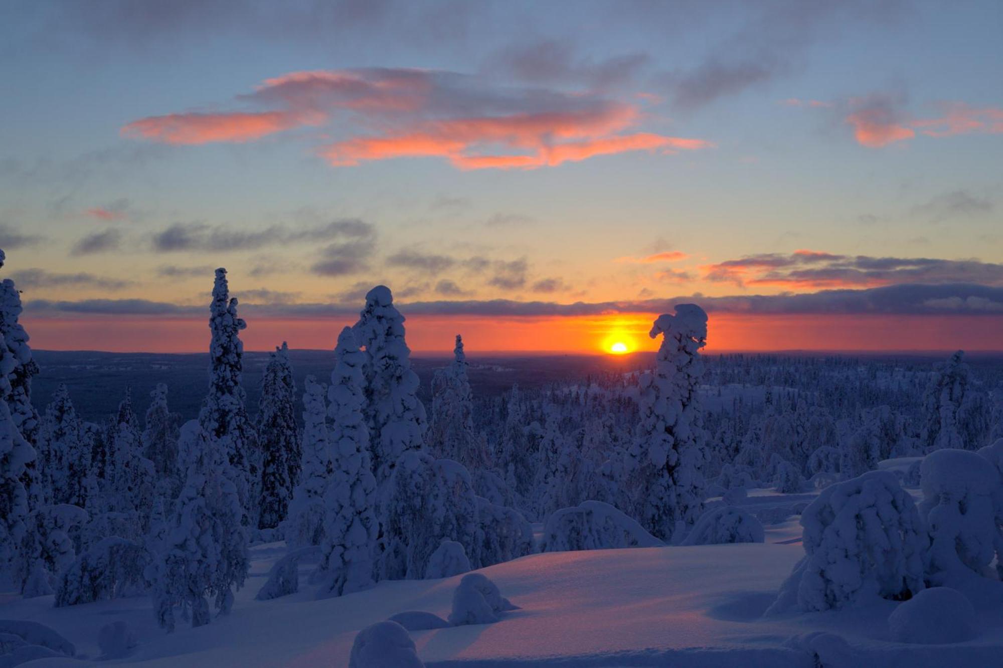 Yllaeksen Yoepuu Villa Akaslompolo Bagian luar foto